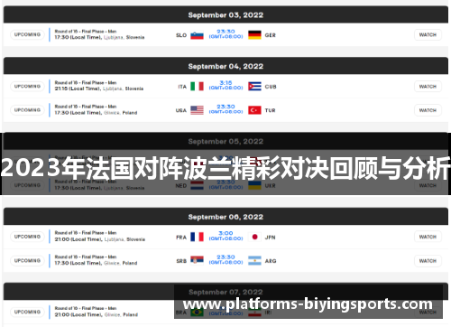2023年法国对阵波兰精彩对决回顾与分析 2023年法国对阵波兰精彩对决回顾与分析